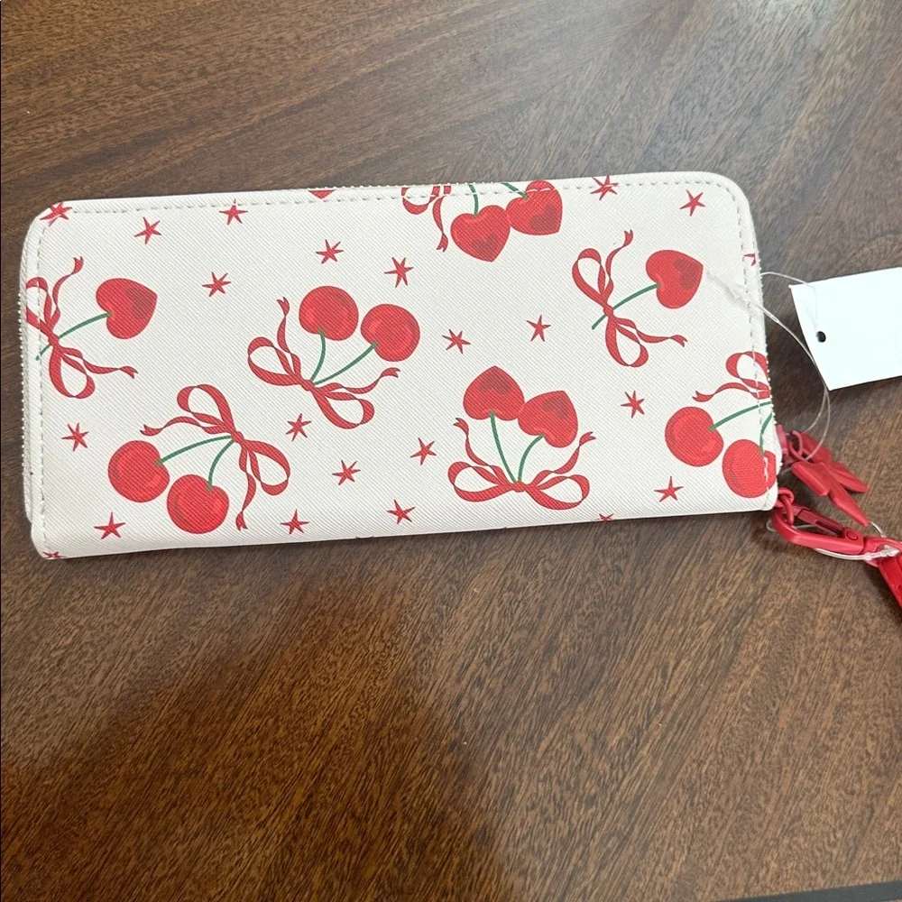 Aldo cherry heart wallet wristlet